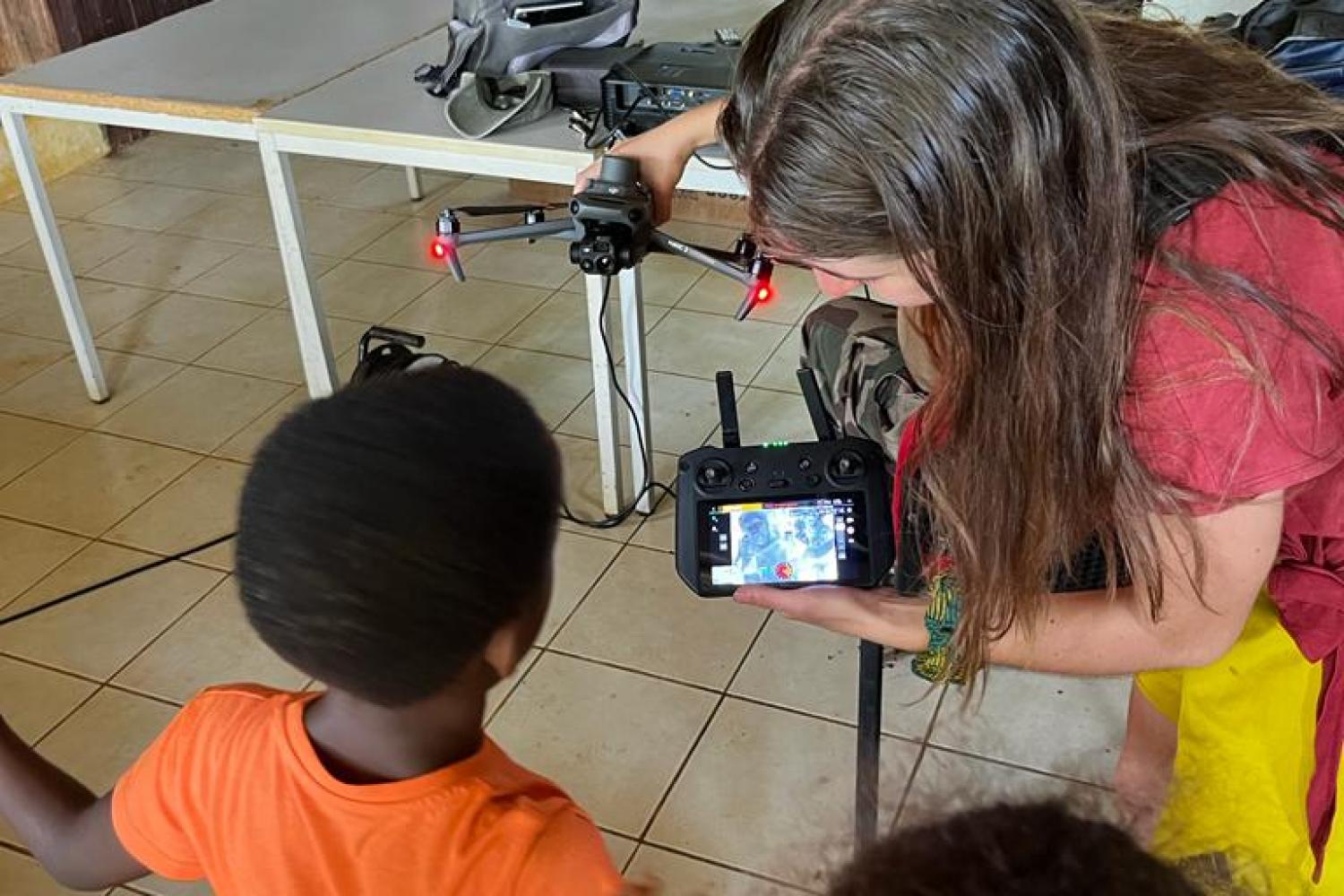 Restitution de la mission pilote sur le suivi kwata par drone thermique, à Saül.