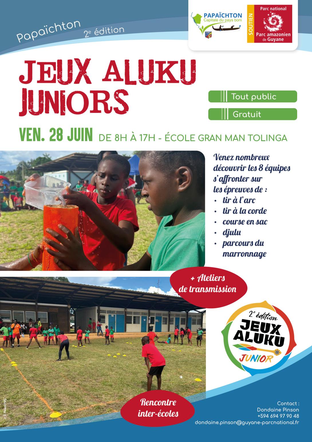 Jeux aluku junior 2e édition